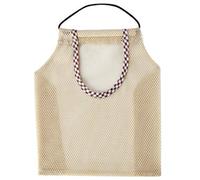 Eighosee Borsa a rete riutilizzabile da appendere per frutta, aglio, , cipolle, verde o sacchetto della spazzatura, Beige
