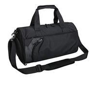 Eighosee Borsa da fitness da uomo per allenamento con separazione asciutta e bagnata, da , per sport all'aria aperta, da viaggio, nera, Nero , Taglia