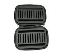 Eighosee Borsa impermeabile in schiuma per attrezzatura da pesca a mosca, da pesca, kit per esche, Nero