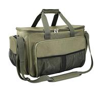 Eighosee Borsa per attrezzatura da pesca da 35 litri Borsa da pesca multi-tasca resistente borsa per attrezzi da pesca per attrezzi da pesca a mosca, Verde militare, Taglia