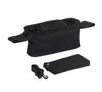 Eighosee Borsa Universale per Passeggino con Portabicchieri Isolato, Borsa Portaoggetti per Passeggino di Grande Capacità, Impermeabile, Tracolla e Gancio