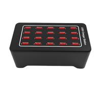 Eighosee Caricatore USB 20 Porte HUB 100W Stazione di Ricarica Rapida da Tavolo Universale da Parete per Adattatore di Alimentazione per Telefono Cellulare Installazione Semplice Spina UE Facile da Us