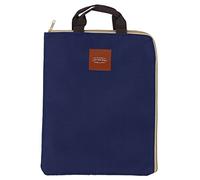 Eighosee Cartella portadocumenti semplice e , formato A4, grande capacità, cartella portadocumenti per documenti, cancelleria, regalo per studenti, colore blu