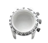 Eighosee Cassa per Orologio da 39 mm In Vetro per Casse con Movimento al Quarzo VK63 Accessori per Orologi Indossabili-Bianca
