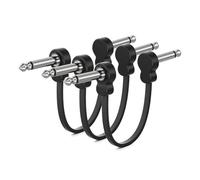 Eighosee Cavi per Chitarra 3 Confezione A Pedale A Pedale Piatto Ad Angolo Destro Accessori per Pedali