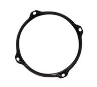 Eighosee Cerchio per Rullante In Lega da 6 Pollici con 4 Fori, Cerchio per Rullante da 6 Pollici, Parti per Strumenti A Percussione, Nero