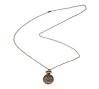 Eighosee Collana con orologio da tasca al quarzo con 3 cavalli, bronzo