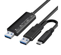 Eighosee Collegamento Dati di Sincronizzazione Mouse Tastiera Collegamento di Condivisione USB3.0+Type-C PC A PC Rete Trasferimento File Diretto di Copia del Computer