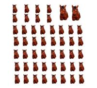 Eighosee Collezione di Miniature di Selvaggi, Figurine di Piccoli Animali in Resina da 50 Pezzi per Collezionisti