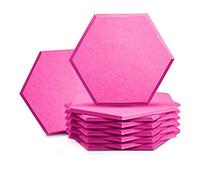Eighosee Confezione da 12 acustici esagonali da 35,5 x 30,5 x 1,0 cm, acustici ad alta densità, insonorizzati, bordi smussati