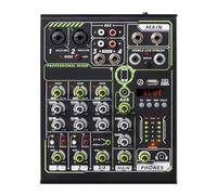 Eighosee Console Mixer Scheda Audio Live PL4 PRO Effetti A 4 Canali Professionali con Interfaccia USB Bluetooth per Amanti Della Musica Facile da Usare