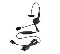 Eighosee Cuffie USB per telefono/computer con microfono a cancellazione del rumore e controlli del volume per computer portatile PC.