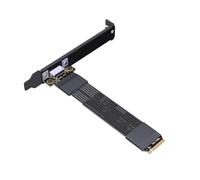 Eighosee di Estensione Esterno per Scheda Grafica OCuLink con Deflettore A Tutta Altezza, Adattatore PCIE 4.0 X4 Gen4 M.2 NVMe A SFF-8611/8612