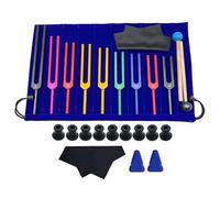 Eighosee Diapason Colorati In Lega di Alluminio, Diapason per Terapia, Terapia Vocale con Base In Panno per la Pulizia, Durevole e Facile da Usare