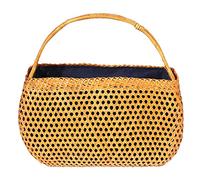 Eighosee Donne Di Bambù Boemia Femminile Summer Beach Borsa Lady Vintage Rattan Knitted Bag Hollow Handmade Woven Basket Tote