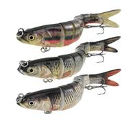 Eighosee Esche da Pesca Topwater per Spigole Trote Esche Artificiali Multisnodate Realistiche Accessori per La Pesca Spigole da Nuoto Ad Affondamento Lento