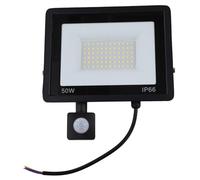 Eighosee Faretto A LED con Sensore da 50W, Proiettore Ad Induzione IP66 Impermeabile, Ideale per Illuminazione Stradale, Piazza e All'Aperto.