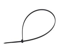 Eighosee Fascette con zip, colore nero, 100 pezzi, 400 mm x 5 mm