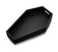 Eighosee Forma di Bara A Forma di Stoccaggio Nero Vassoio A Forma di Bara per Decorazione