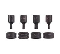Eighosee Foro Rotondo In Acciaio Ad Alto Contenuto di Carbonio Idraulico Dado per Punzonatura Set-Ch-70 Strumento di Stampaggio A 4 Pezzi per Fabbricazione In Metallo