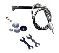 Eighosee Fresatura Della Smerigliatrice Flessibile per Trapano Chuck 1set A 90 Gradi Manifili+ Albero Inossidabile Set di Macinazione Della Pesca da 6 mm