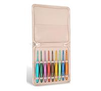 Eighosee Ganci all'Uncinetto in Alluminio, Design Ergonomico-9pc Dimensioni Set (da 3,5 mm A 8 Mm), Ideale per la Crafting Confortevole