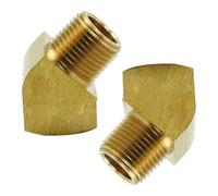 Eighosee Gomito A 45 Gradi In con Filettatura NPT da 1/4" X Filettatura Femmina NPT da 1/4", Confezione da 2 Pezzi 1/4" NPT