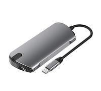 Eighosee Hub USB 5 in 1 a hub dati di tipo C con lettore USB 3.0 a 5 porte USB-C ricarica display 4K per MacBook Phone