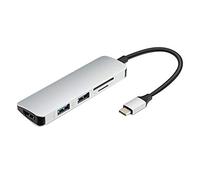 Eighosee Hub Usb 5 in 1 USB 3.0 Quattro Porte - Adattatore HUB Lettore di Schede Hub USB 3.0 Splitter USB Adattatore Ad Alta Velocità Accessori Computer