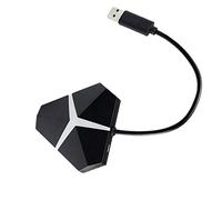 Eighosee HUB USB3.0 Splitter a 4 porte 3.0 Hub 3.0 Hub Extender Luce Colore Usb Computer Splitter (nero)