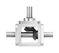 Eighosee Ingranaggio Ad Angolo Retto A Doppia Uscita In 1:1, 20 Denti Modulo 1 con Telaio Semplice per Progetti Fai da Te.