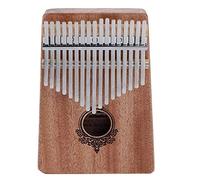 Eighosee Kalimba - Pianoforte da pollice, 17 pezzi, portatile, in legno di mogano, con per accordatura, per amanti della musica