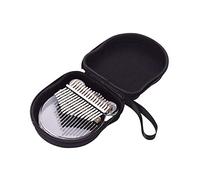 Eighosee Kalimba portatile 17 Pollice Pianoforte Acrilico Trasparente Mbira Legno Finger Piano Strumento Musicale Regali per Bambini