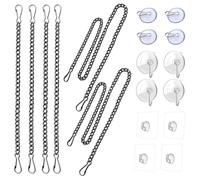 Eighosee Kit Catena di Sospensione Della Finestra Kit Catena di Sospensione Ganci per Tazza di Aspirazione