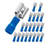 Eighosee Kit Combo Connettori Femmina A Forcella da 1/4", Terminali A Crimpare Elettrici Femmina, 22-16 AWG