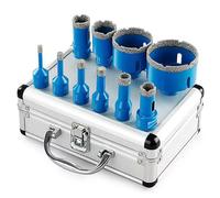 Eighosee Kit da 10 Punte da Trapano A Secco Brasate, Filettatura M14, Set di Seghe A Tazza Diamantate, Apri Fori per Piastrelle In Ceramica, Marmo e Pietra