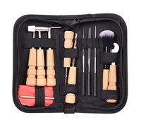 Eighosee Kit di pulizia per la riparazione della chitarra, 10 pezzi, strumento di riparazione per chitarra, ukulele, violino