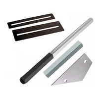 Eighosee Kit di riparazione e liutaio per chitarra con a 3 bordi, protezioni per tastiera e pietra abrasiva