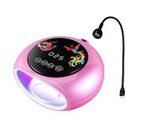 Eighosee Lampada per Manicure un Luce con Lunghezza D' di 660 Nm con Lampada per Fototerapia un Polimerizzazione UV 360 ° Ad Alta Potenza Lampada Unghie un LED Rosa Spina Europea