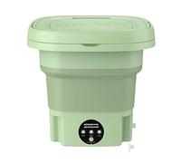 Eighosee Lavatrice Portatile Pieghevole con Centrifuga Automatica Mini Biancheria Intima Calzino Lavatrice Dormitorio 8L Spina Europea-B