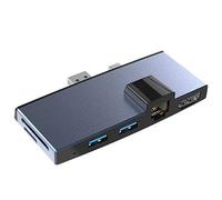 Eighosee Lettore di Schede USB3.0 HUB 4K RJ45 100Mbps Adattatore Ethernet SD/TF -SD per Surface Pro 4/5/6