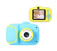 Eighosee Macchina fotografica dei bambini 2000W Double Shot Photo Camera Display LCD Display Bambini Gioco Studio Camera Blu