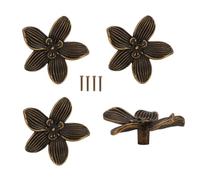 Eighosee Maniglie per Cassetti A Forma di Fiore, Pomelli per Mobili A Forma di Petalo, Pomelli per Cassettiere, Maniglie per Porte di Armadi, Maniglie In