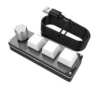 Eighosee Manopola Tastiera Meccanica Veloce Office Volume Control Tastiera per Computer Portatile Bianco