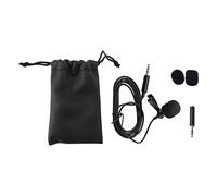 Eighosee Microfono lavalier omnidirezionale a condensatore per smartphone Android e Windows, interviste, studio, registrazione video, microfono con cancellazione del rumore