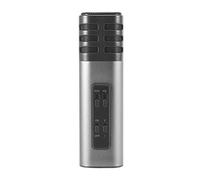 Eighosee Microfono portatile in lega di alluminio Microfono musicale per telefono cellulare Ancora Scheda audio dal vivo Microfono canto