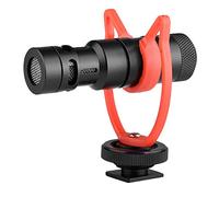 Eighosee Mini microfono Plug-And-Play Mic Spina da 3,5 mm con Shock Mount Schermo antivento per Smartphone DSLR Camera Live