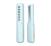 Eighosee Mini Piastra per Capelli Professionale A Riscaldamento Rapido Elettrico Pettine Caldo Piastra Wireless Multifunzionale -B