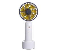 Eighosee Mini ventilatore portatile a 3 velocità regolabile ventilatori elettrici da ufficio USB ricaricabile Air Cooler-