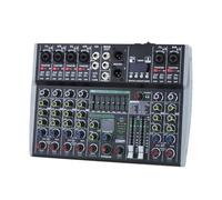 Eighosee Mixer Audio Professionale A 8 Canali 99DSP Integrato A 7 Segmenti con Effetto Bilanciato Registrazione Dal Bluetooth Mixer XLR Spina UE